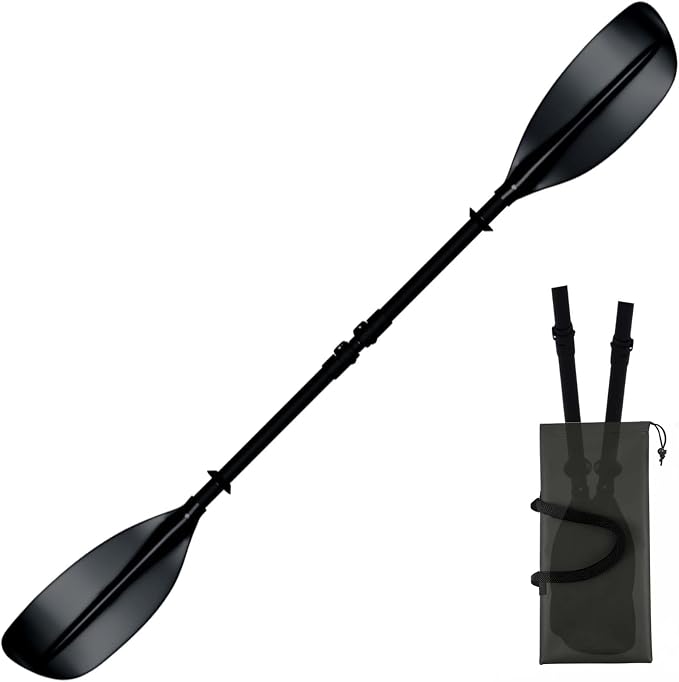 Adjustable Kayak Paddle for Adults, Kayak Paddles 60-90" Length Kayaking Boating Canoeing Oar Outdoors Kayak Paddle Fihsing Kayak Oar Thickened Stainless Steel Less Likely to Break