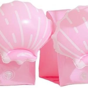 2 Pack Arm Floaties for Kids - Cute Cartoon Inflatable Pool Arm Floaties Swim Rings, PVC Arm Bands Floater Sleeves for Toddlers Children 3-5-6-12 Years