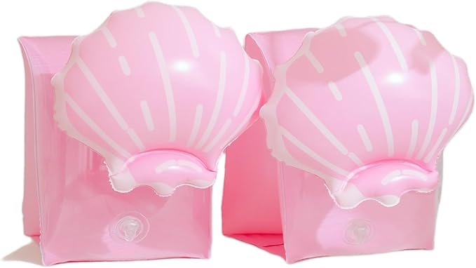 2 Pack Arm Floaties for Kids - Cute Cartoon Inflatable Pool Arm Floaties Swim Rings, PVC Arm Bands Floater Sleeves for Toddlers Children 3-5-6-12 Years