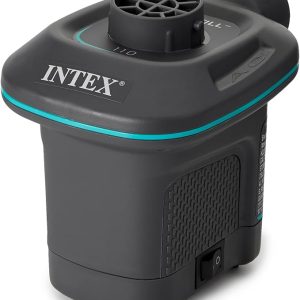 INTEX QuickFill Electric Air Pump: Inflates and Deflates Air Mattresses, Inflatable Kayaks, Boats, Toys