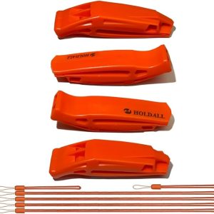 Emergency Safety Whistle with Lanyard, Loud Pea-Less Survival Whistles for Boating Kayaking Life Vest Paddle Board Rescue Signaling.