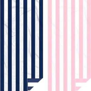 Eunzel 2 Pack Microfiber Beach Towel, Quick Dry Travel Towel Large Sand Free Towel for Beach, Camping, Swim Pool, Gym, Sports& Yoga 71"x32", Stripe Navy & Pink