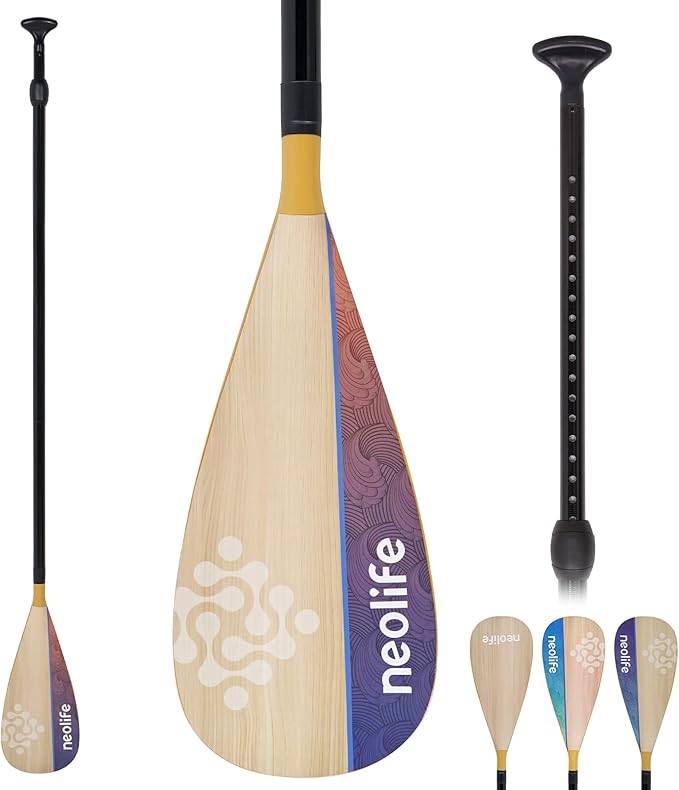 SUP Paddleboard Paddle, Adjustable Stand-Up Paddle Board Paddle | Premium Fiberglass Shaft and Enhanced PP Blade, 66-82" (170-210 cm)