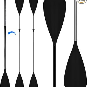 Seenelling 2 Set of 4 Pieces SUP Paddle Board Paddle Adjustable Lightweight Stand up 2 Use Oar for Paddleboard Kayak Boat Aluminum Alloy Shaft Detachable Floating Oars