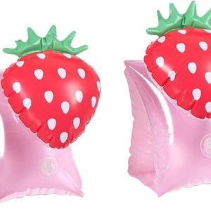 2 Pack Arm Floaties for Kids - Cute Cartoon Inflatable Pool Arm Floaties Swim Rings, PVC Arm Bands Floater Sleeves for Toddlers Children 3-5-6-12 Years