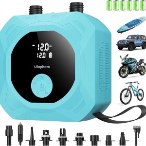 50PSI Paddle Board Electric Pump, Rechargeable SUP Pump 15,600mAh, Intelligent Dual Stage Inflation & Deflation, Auto-Off for Stand Up Paddle Boards, Car Tires, Boats, Surfing Kite, Tent
