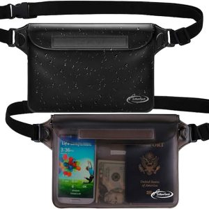 AiRunTech Waterproof Fanny Pack,Phone Pouch Dry Bag for Passport Wallet Purse,Floating Waterproof Bags for Travel Beach Swimming Kayaking Boating Cruise Accessories