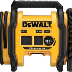 DEWALT Tire Inflator Portable Air Compressor 20V MAX, Car Air Pump with Automatic Shut Off, LED Light, Tool Only (DCC020IB)
