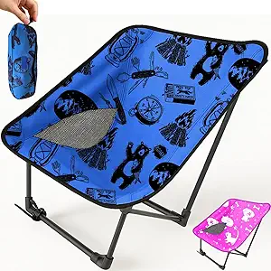 Youth and Kids Camping Chair | Ultra Lightweight, Foldable and Heavy Duty | Ideal Indoor/Outdoor Kid Chair for Camping, Beach, Sports and Lawn
