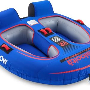 PEAKFLOW 2 Person Towable Tube - 65x60 Boat Towables, Velocita Series | Towable Tube,Boat Tube,2 Rider Models,Tubes for Boating,Inflatable Boat Tubes and Towables,2 person tube
