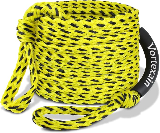 Boat Tow Rope 60ft 1-6 Riders, Floating Ropes for Towable Tubes