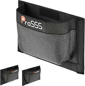 2PC Boat 10"*7" Self-Adhesive Storage Mesh Bag,Marine Organizer for Tools & Boat Accessories,Waterproof Strong Adhesive Backing, Easy to Install & Remove,Keep Your Boat Tidy and Items Secure