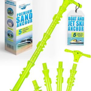 SandShark New Sport Boat Anchor and Jet Ski Anchor. Shallow Water Anchor Pole for Boat and PWC. Sand Anchor Kit for Boat and Kayak Anchor System. Easy Storage, High-Strength ABS