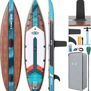 Inflatable Paddle Board, 11'6"/10'6" x 33" Stable Stand Up Paddleboard | Unique Center Fin, Non-Slip Deck Pad, Complete Accessories, Extra Wide SUP for Beginners, All Skill Levels On Any Water